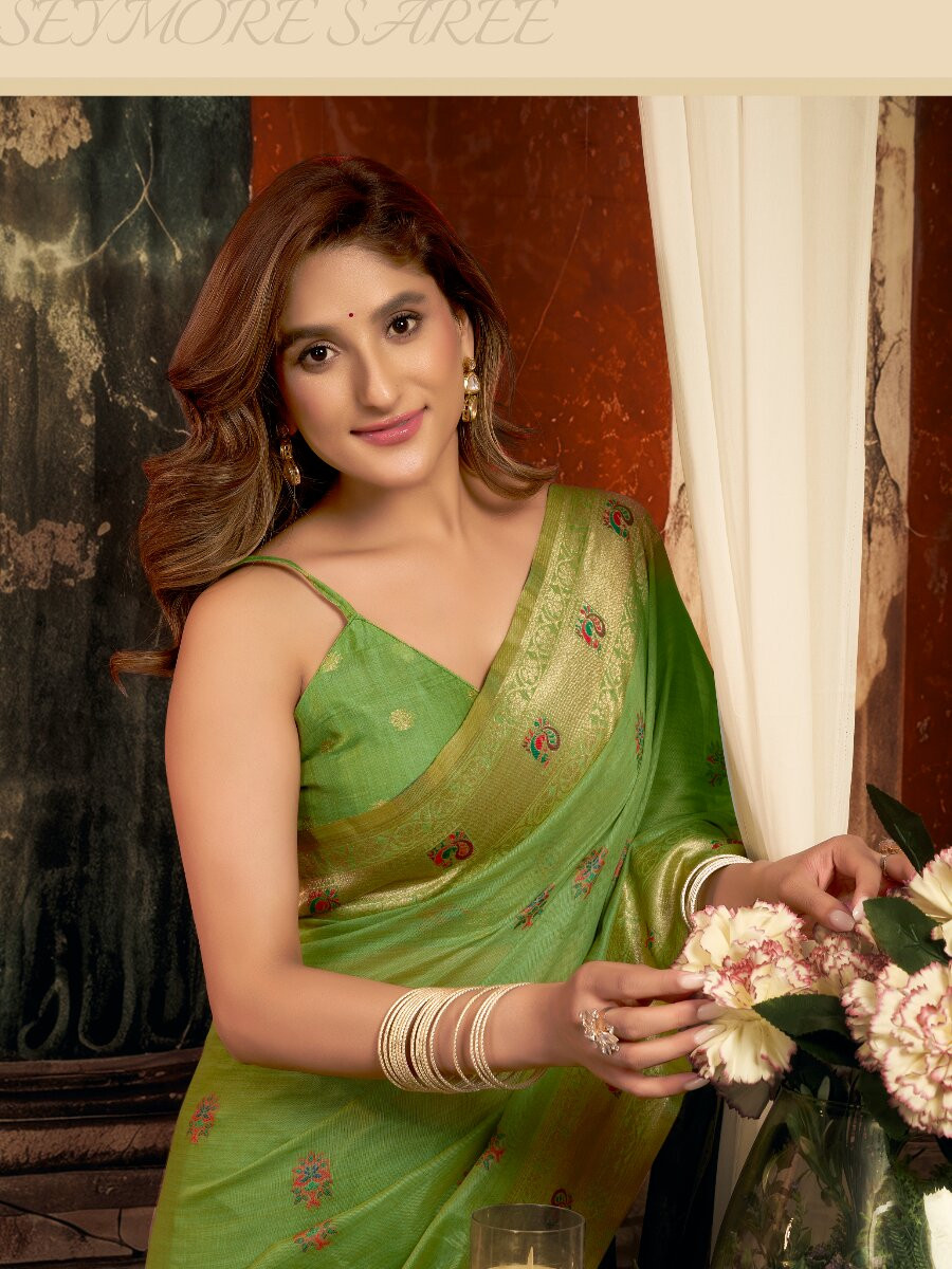 Green Superkota Paithani Zari Wedding Reception Party Festival Fancy Heavy Border Sarees