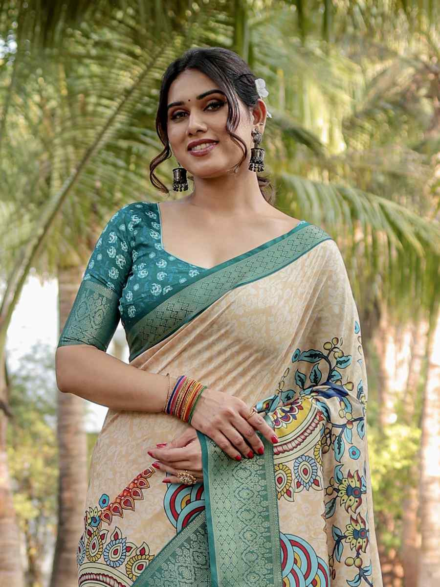 Green Tussar Silk Zari Handwoven Printed Casual Reception Festival Wedding Fancy Heavy Border Saree