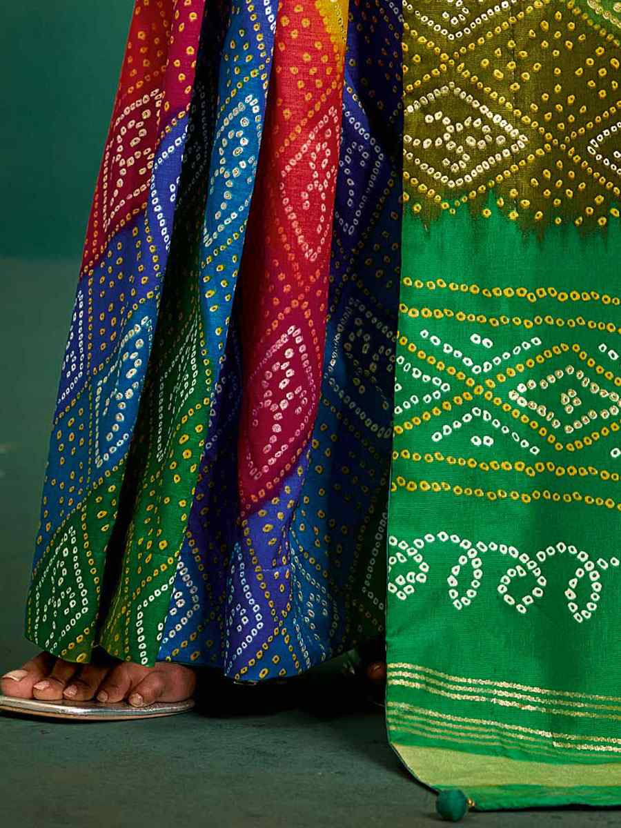 Green Velvet Tussar Silk Printed Causal Reception Festival Wedding Fancy Classic Style Saree