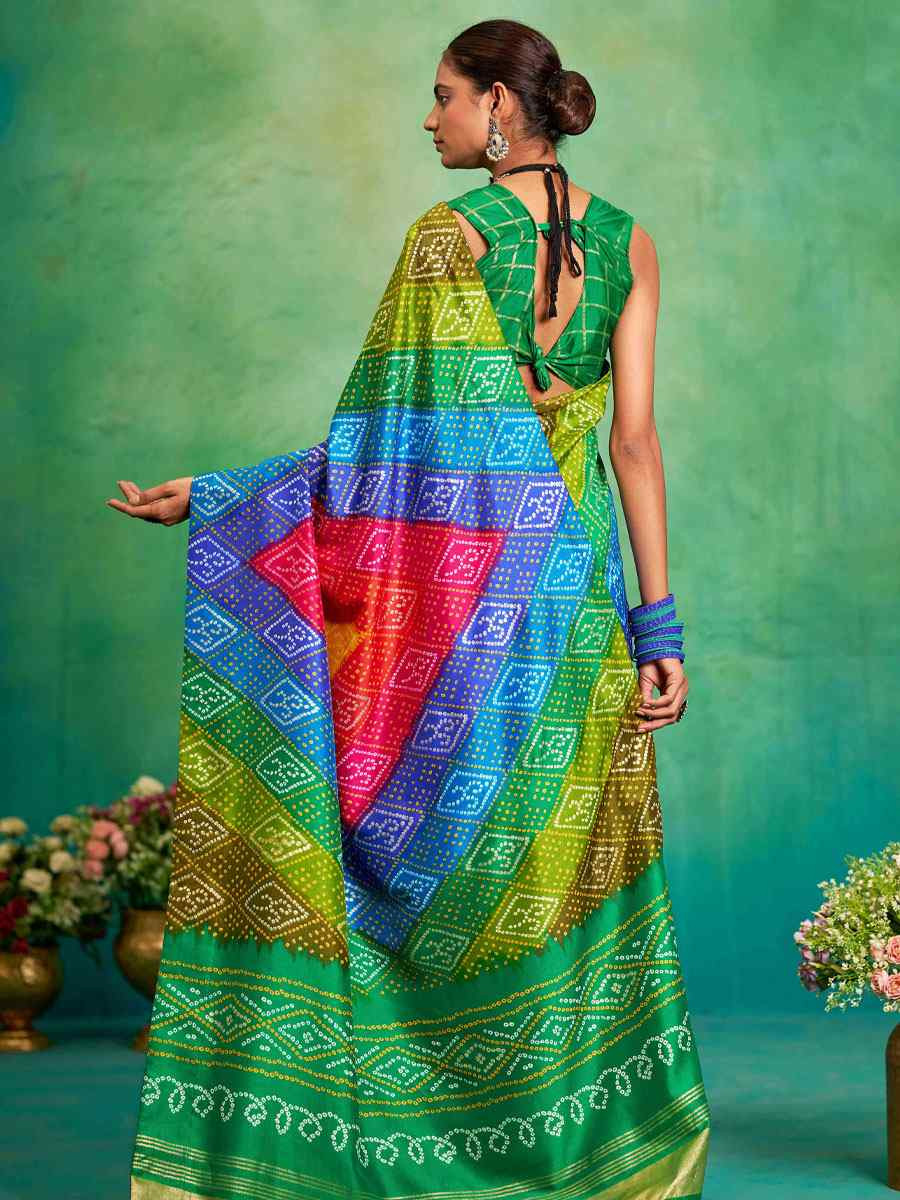 Green Velvet Tussar Silk Printed Causal Reception Festival Wedding Fancy Classic Style Saree
