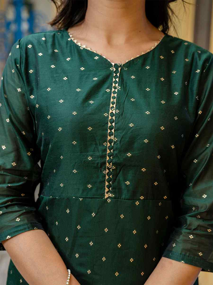 Green Viscose Silk Handwoven Party Wedding Festival Casual Ready Pant Salwar Kameez