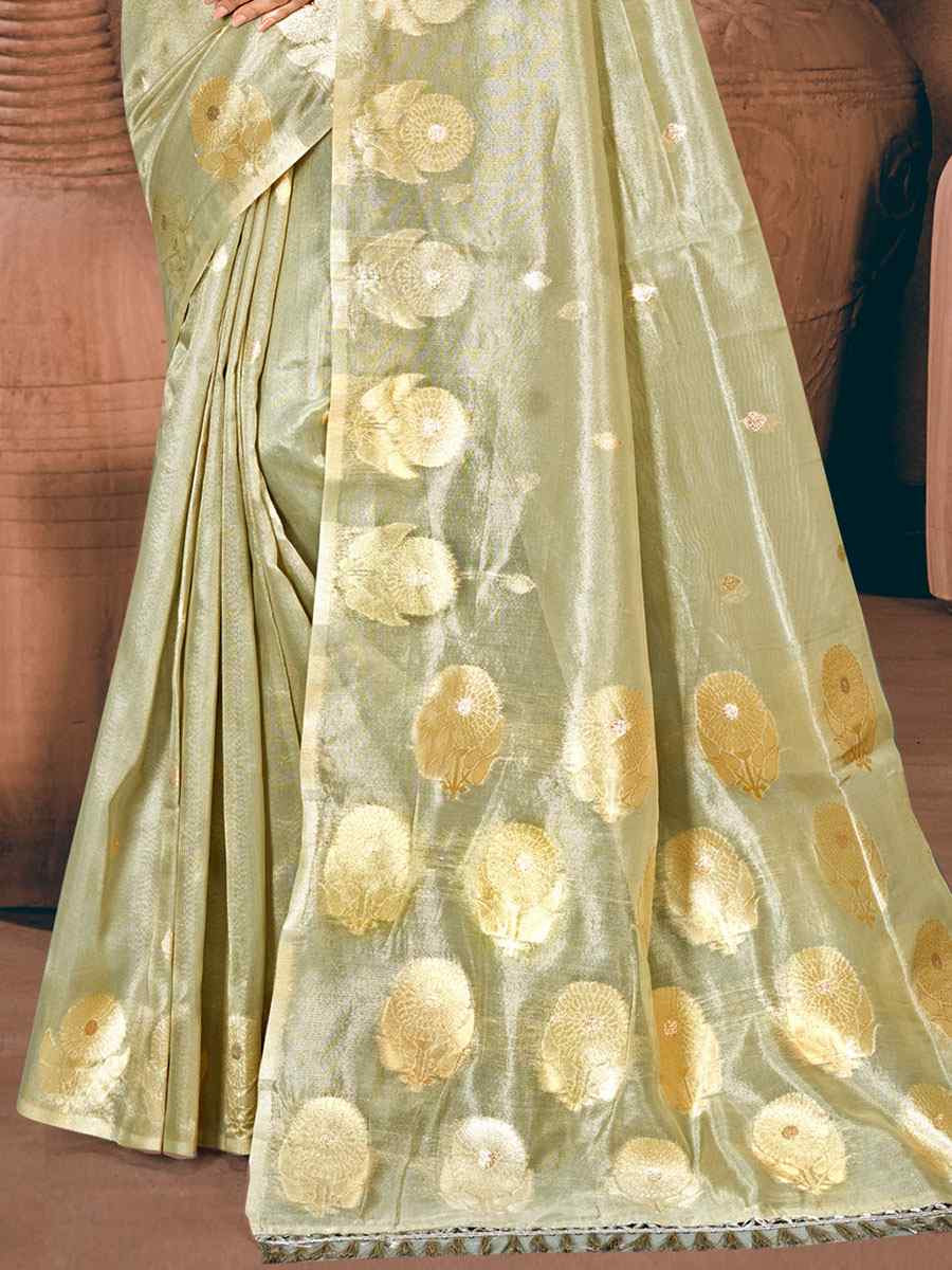 Grey Cotton Silk Handwoven Casual Festival Party Classic Style Sarees