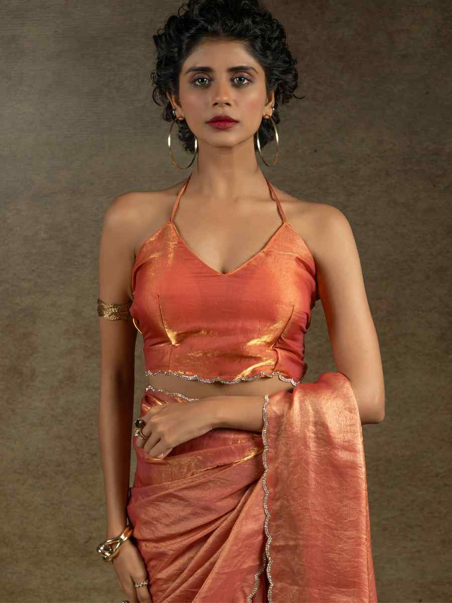 Grey Satin Silk Embroidered Festival Wedding Fancy Heavy Border Saree