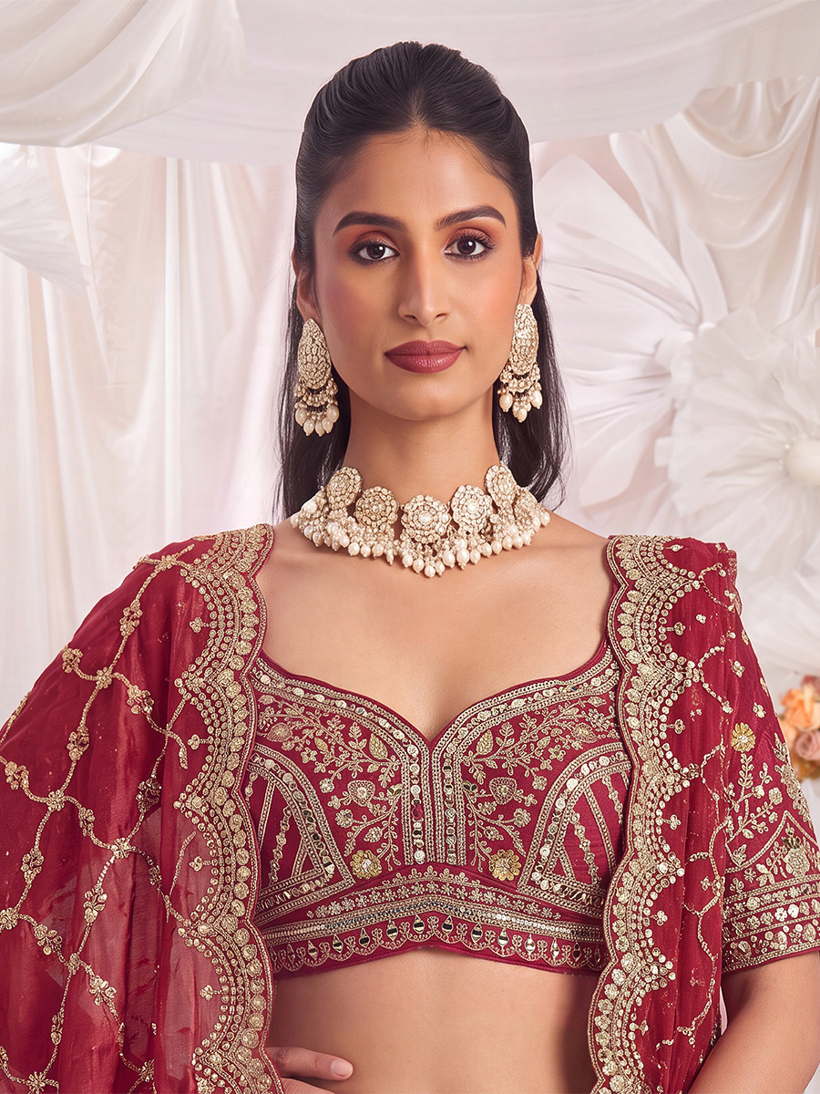 Grey Silk Embroidery Zardosi Sequins Wedding Reception Party Festival Ready Heavy Border Lehenga Choli