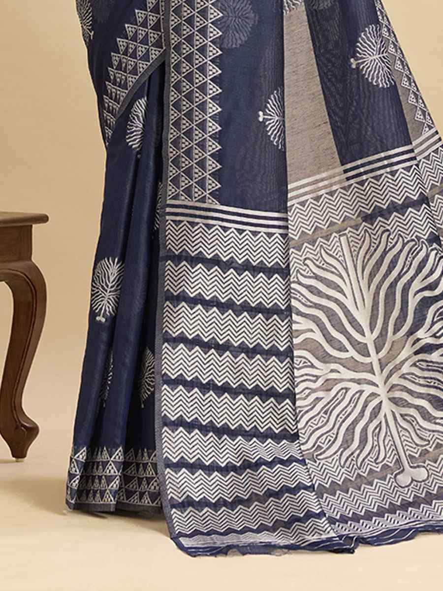 Grey Soft Silk Zari Handwoven Bridal Reception Festival Wedding Fancy Heavy Border Saree