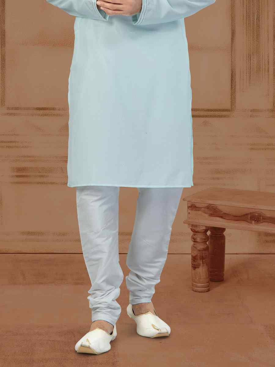 Grey Star Silk Printed Festival Kurta