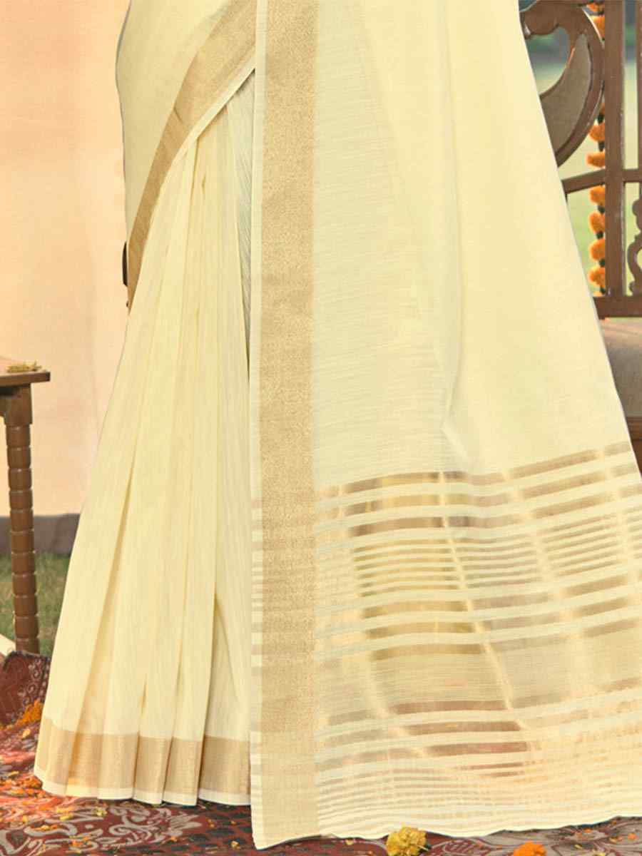 Lemon Cotton Handwoven Casual Festival Heavy Border Saree