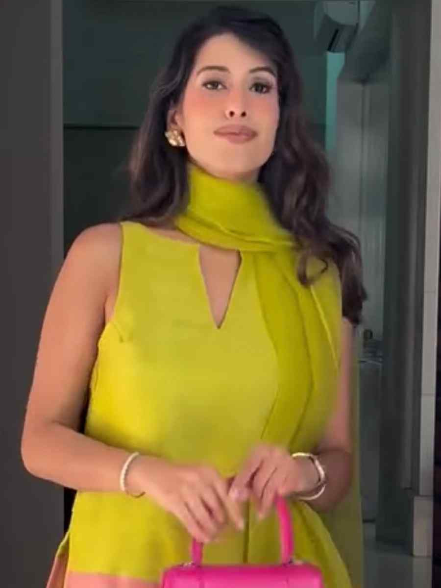 Lemon Green Natural Crepe Silk Embroidered Festival Casual Ready Farsi Pant Salwar Kameez