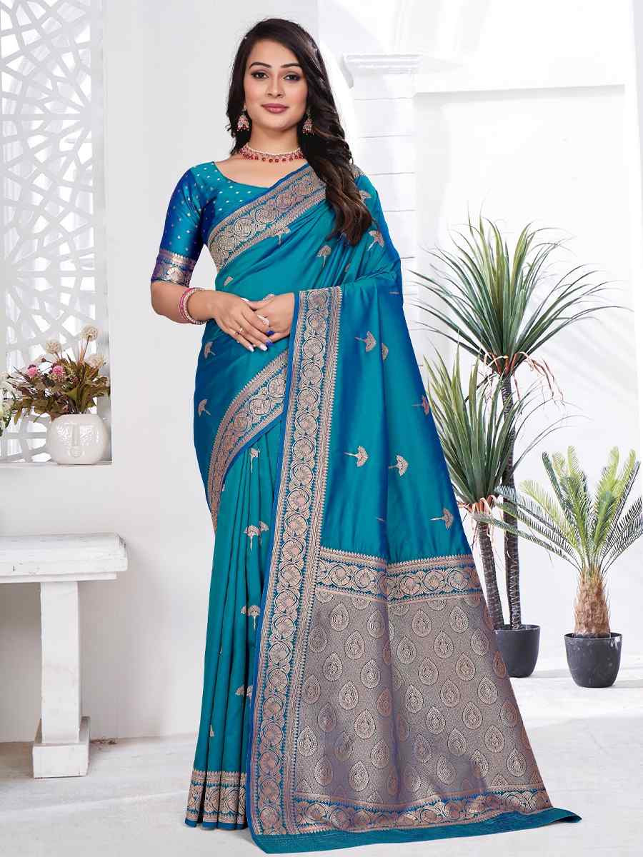 Lemon Yellow Silk Handwoven Festival Wedding Fancy Heavy Border Saree