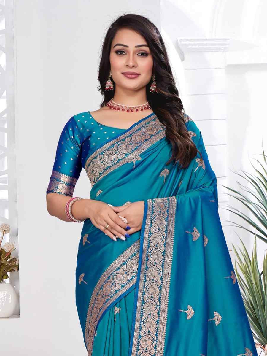 Lemon Yellow Silk Handwoven Festival Wedding Fancy Heavy Border Saree