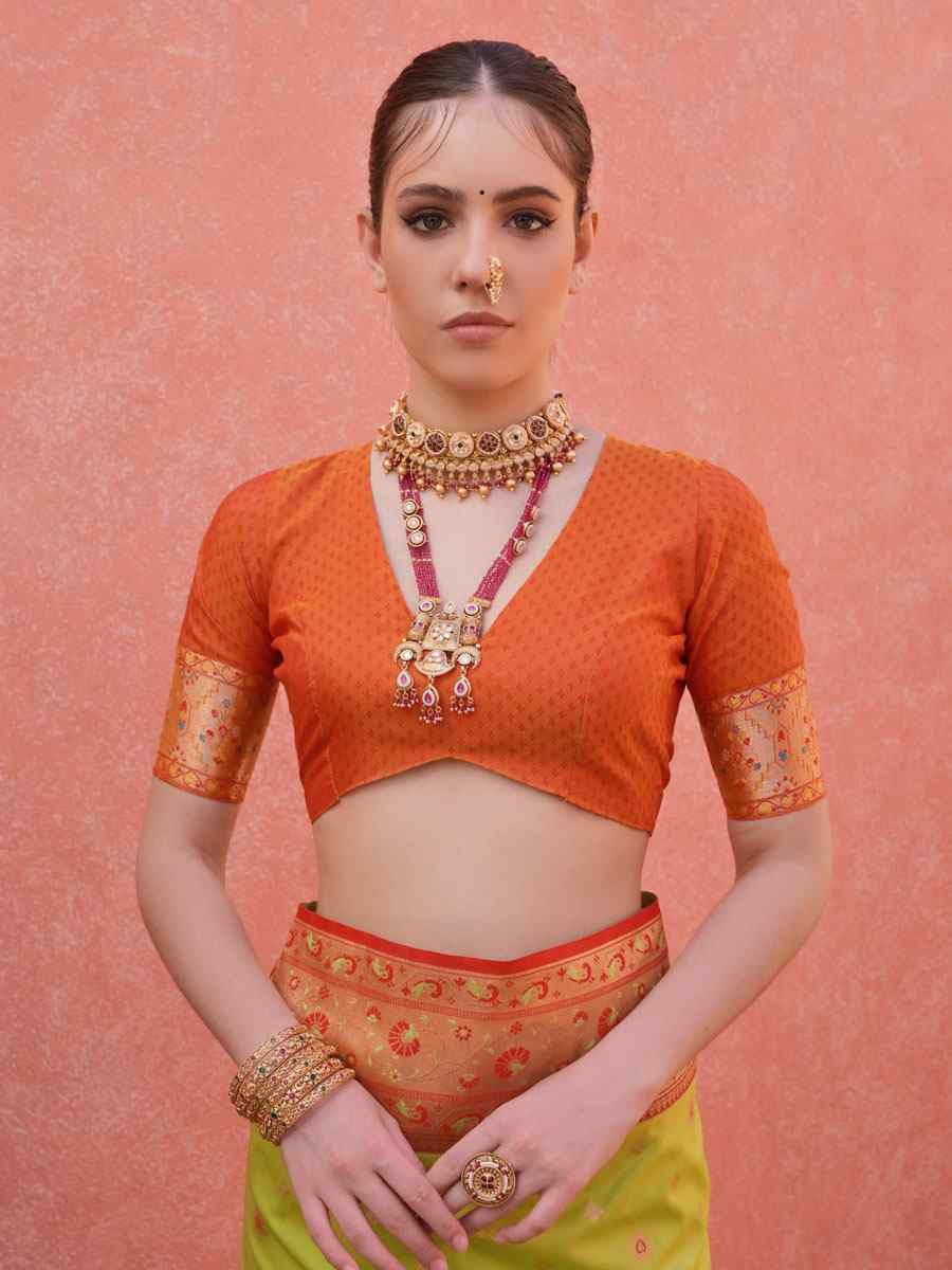 Light Green Soft Banarasi Silk Handwoven Casual Reception Festival Wedding Fancy Heavy Border Saree