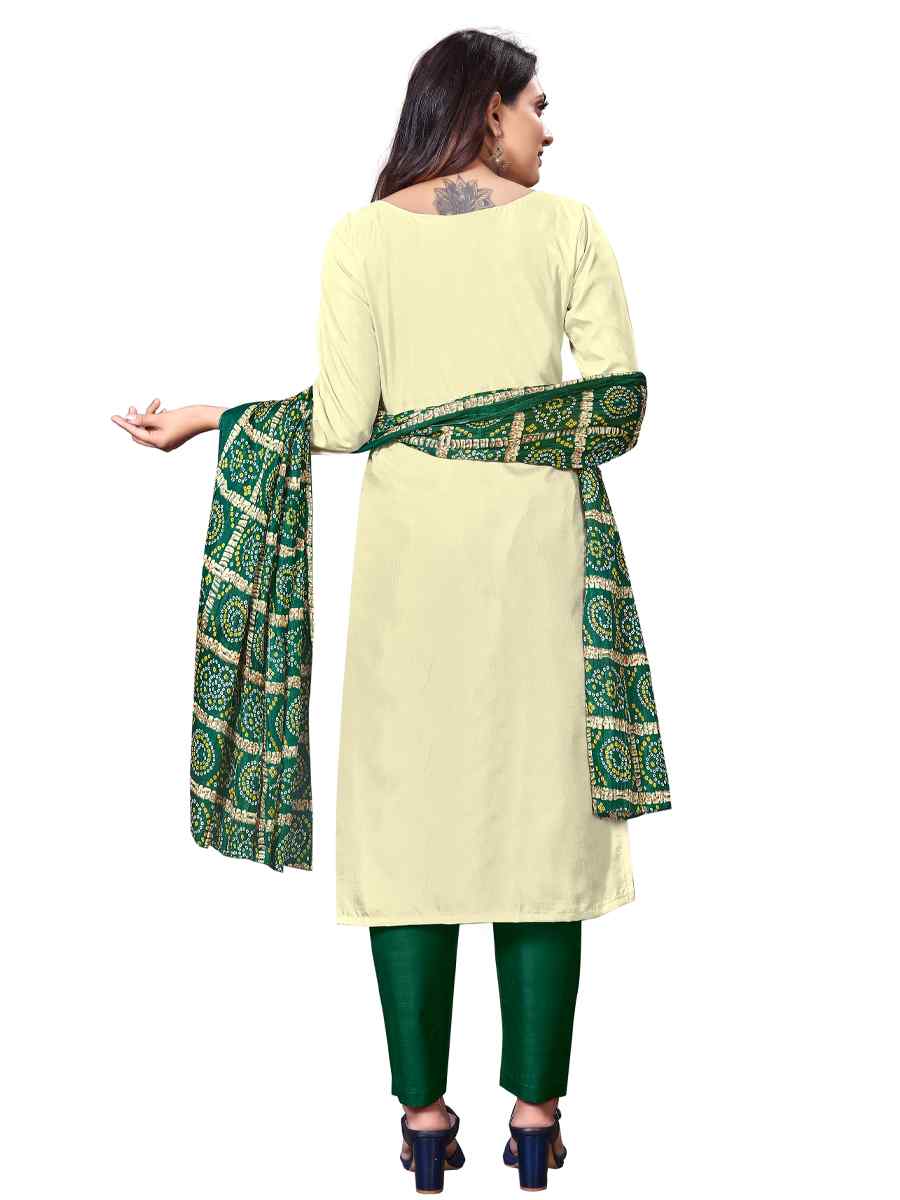 Light Lemon Parampara Silk Embroidered Party Festival Pant Salwar Kameez