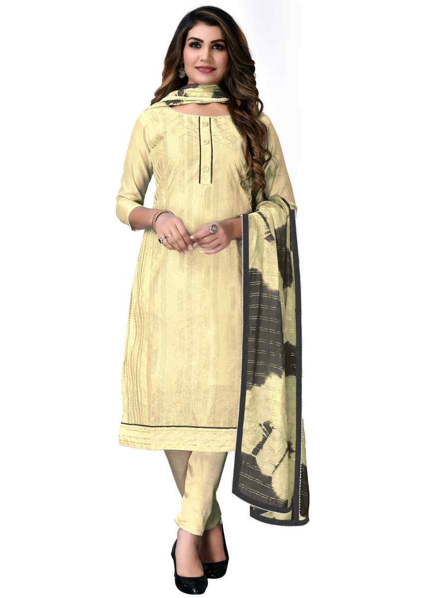 Light Yellow Modal Chanderi Embroidered Festival Wedding Pant Salwar Kameez