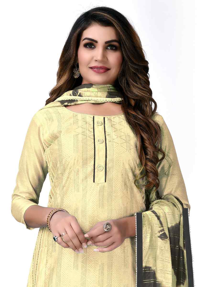 Light Yellow Modal Chanderi Embroidered Festival Wedding Pant Salwar Kameez