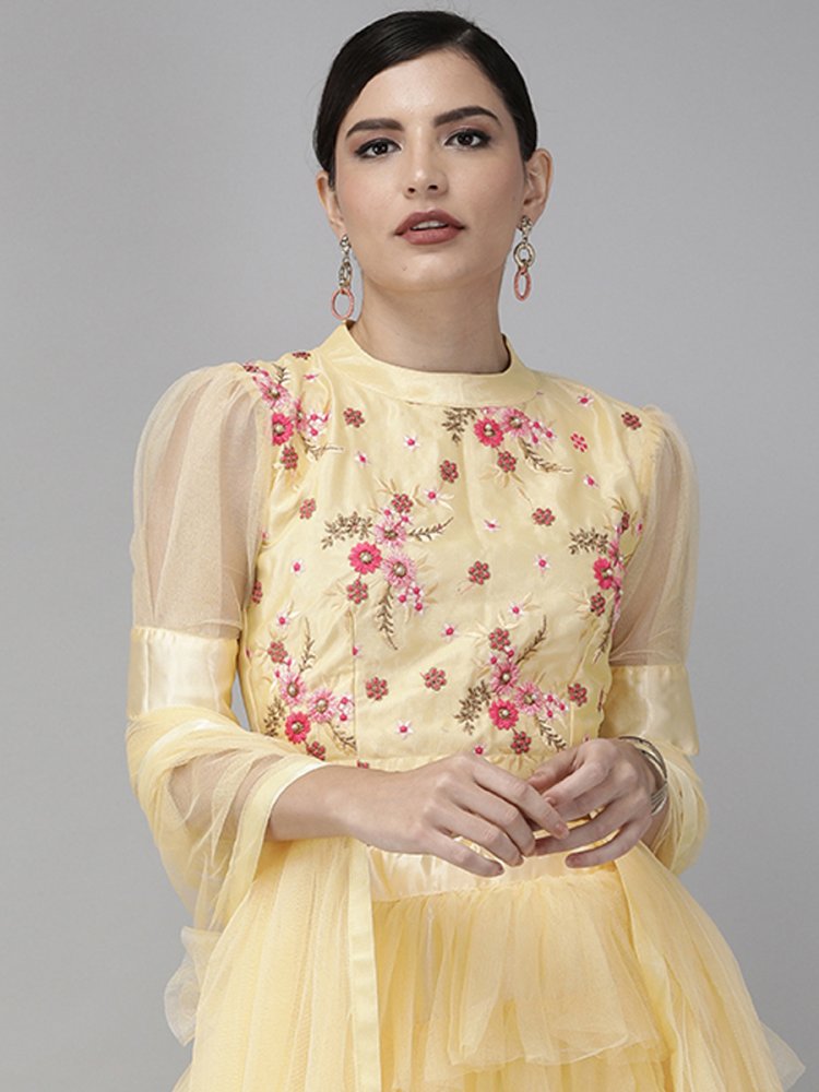 Buy online Women Shawl Collar Embroidered Choli With Lehenga from ethnic  wear for Women by Madhuram Textile for ₹2449 at 65% off | 2023 Limeroad.com