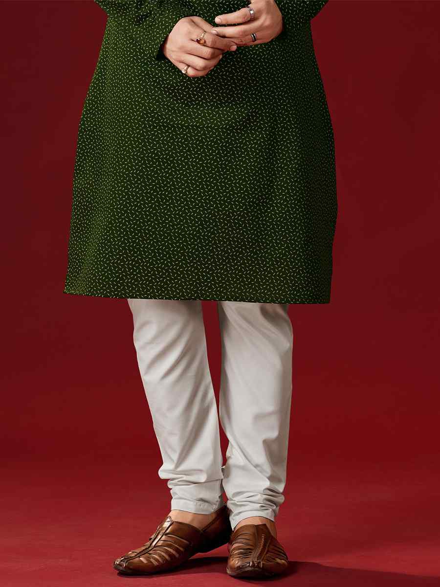 Mahendi Cotton Printed Festival Kurta
