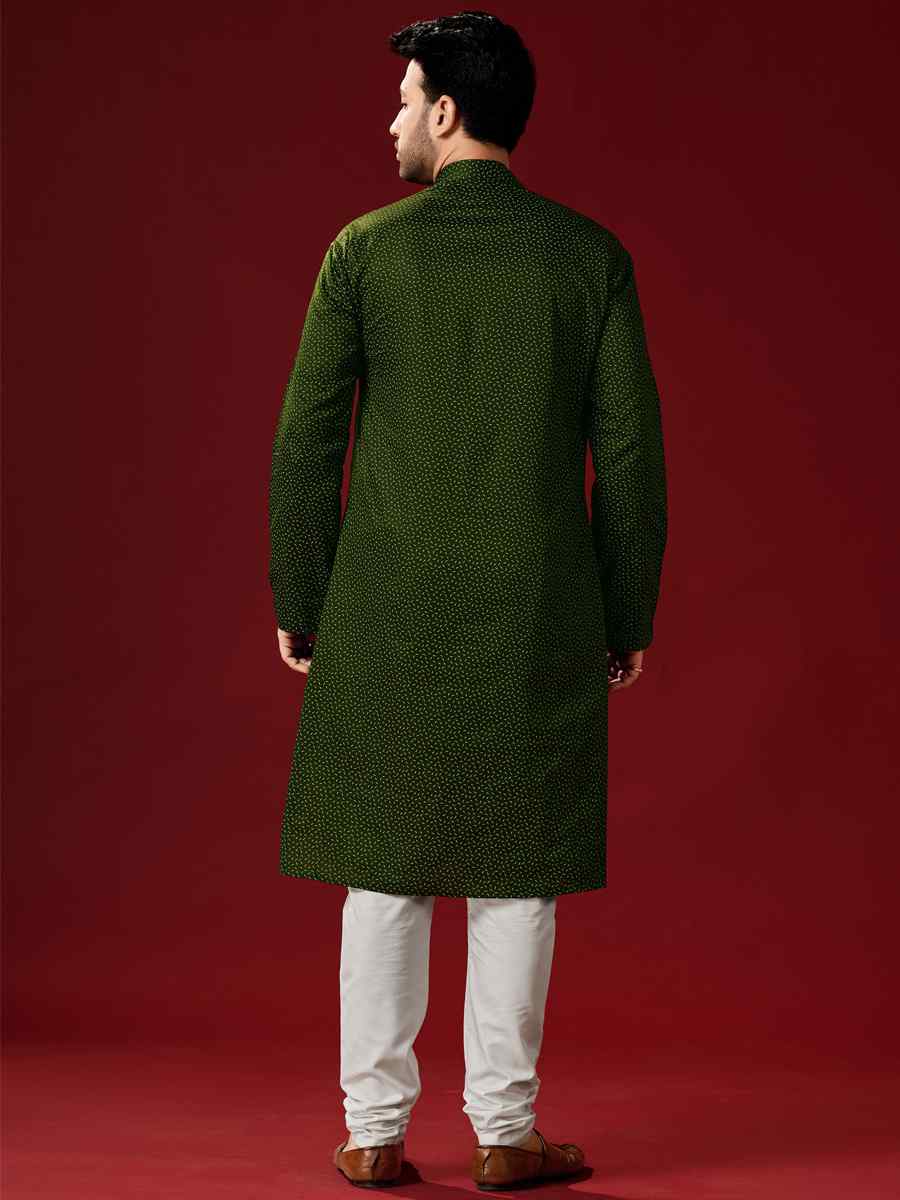 Mahendi Cotton Printed Festival Kurta