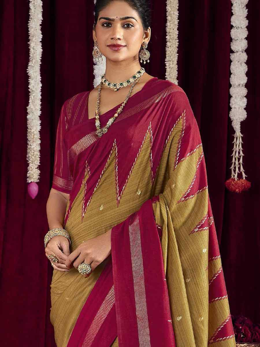 Mahendi Green Silk Printed Bridal Reception Festival Wedding Fancy Heavy Border Saree