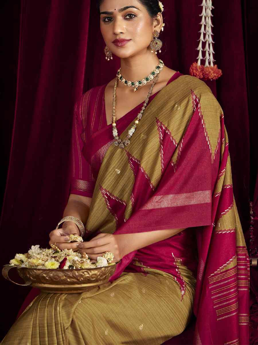 Mahendi Green Silk Printed Bridal Reception Festival Wedding Fancy Heavy Border Saree