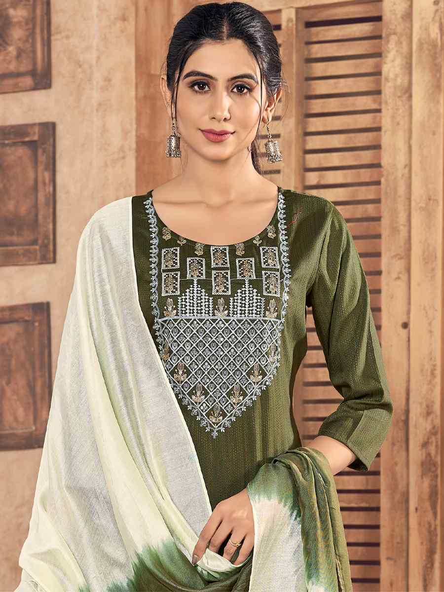 Mahendi Pure Viscose Embroidered Festival Casual Ready Pant Salwar Kameez