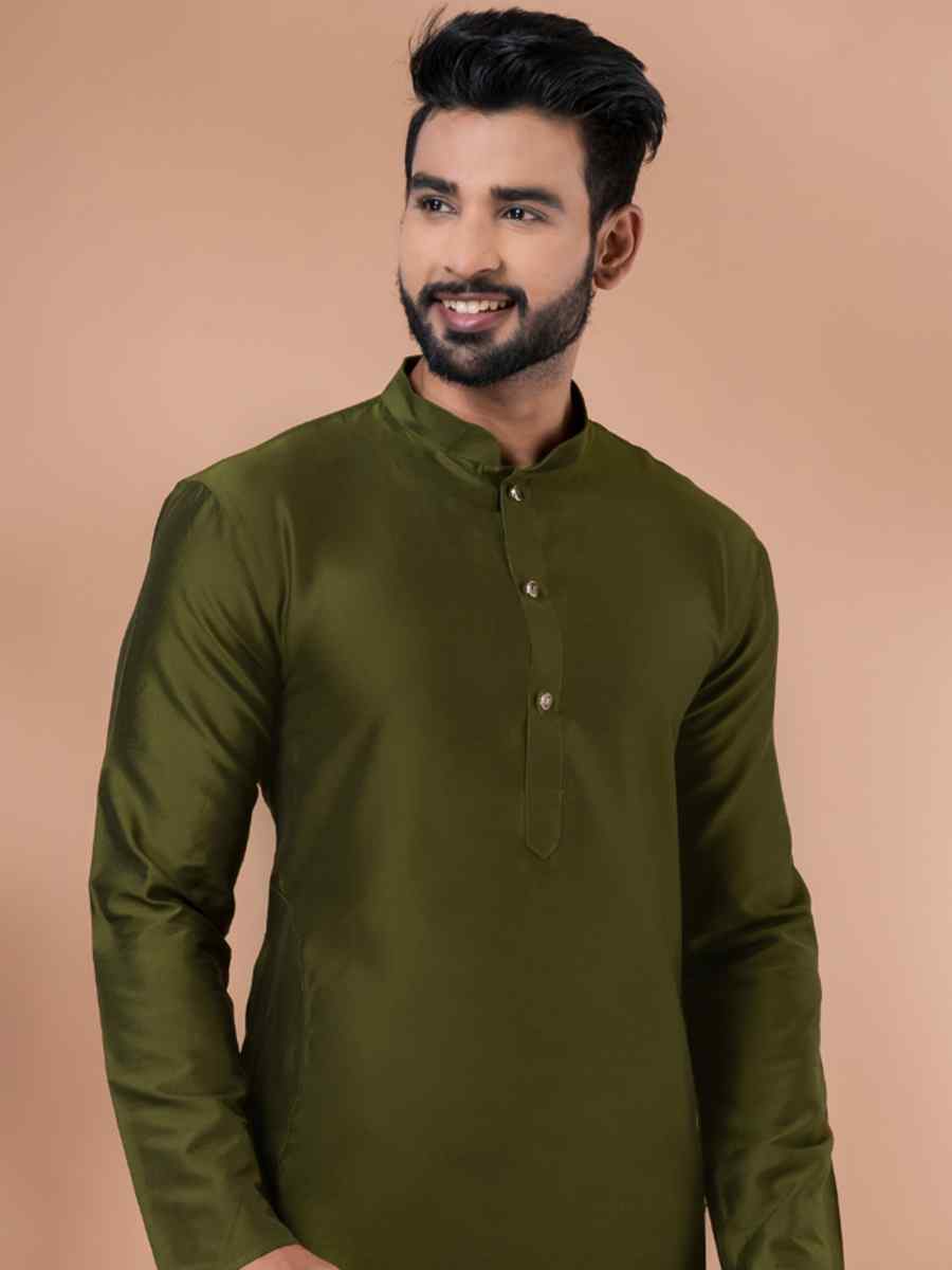 Mahendi Viscose Woven Festival Wedding Kurta