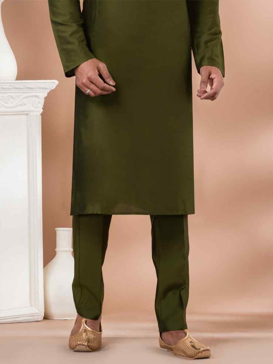 Mahendi Viscose Woven Festival Wedding Kurta