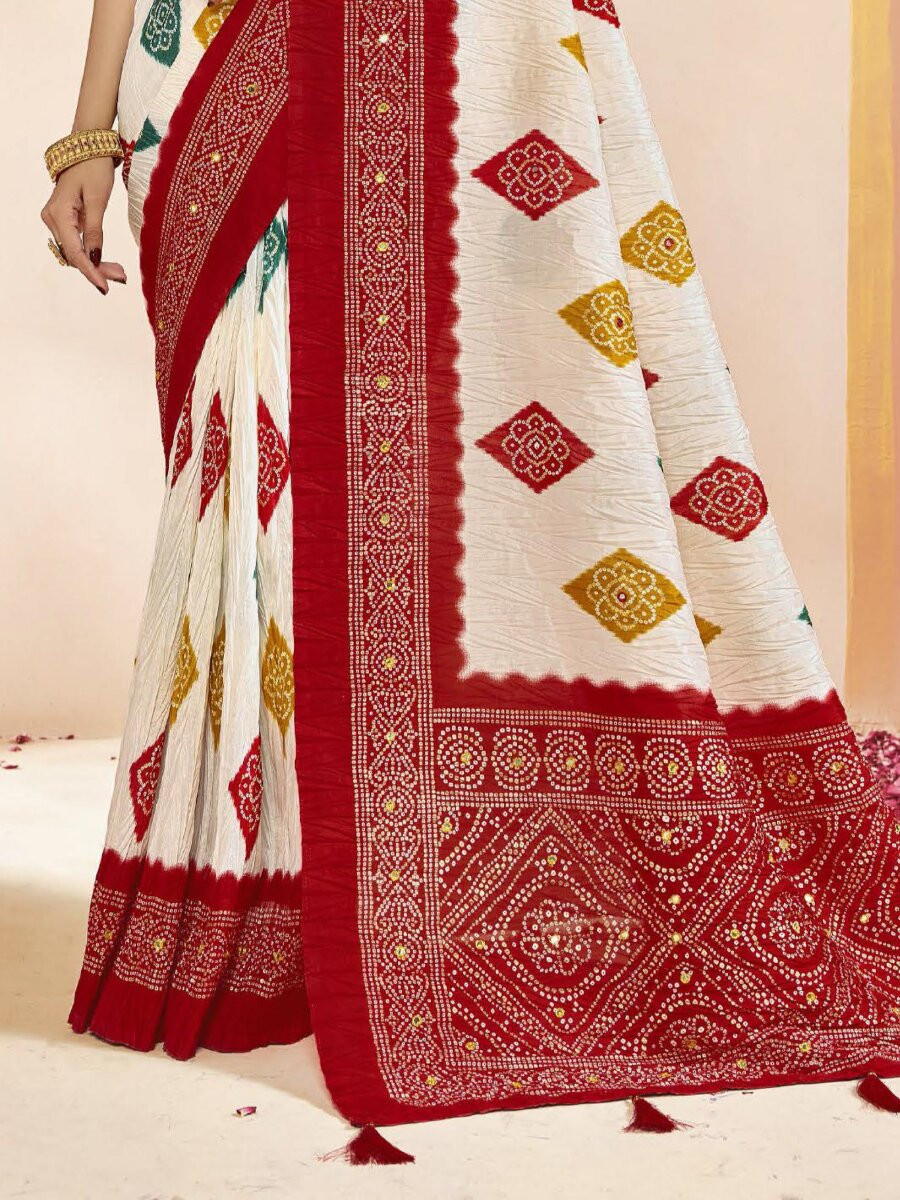 Maroon Silk Printed Stone Work Wedding Reception Party Festival Casual Heavy Border Sarees