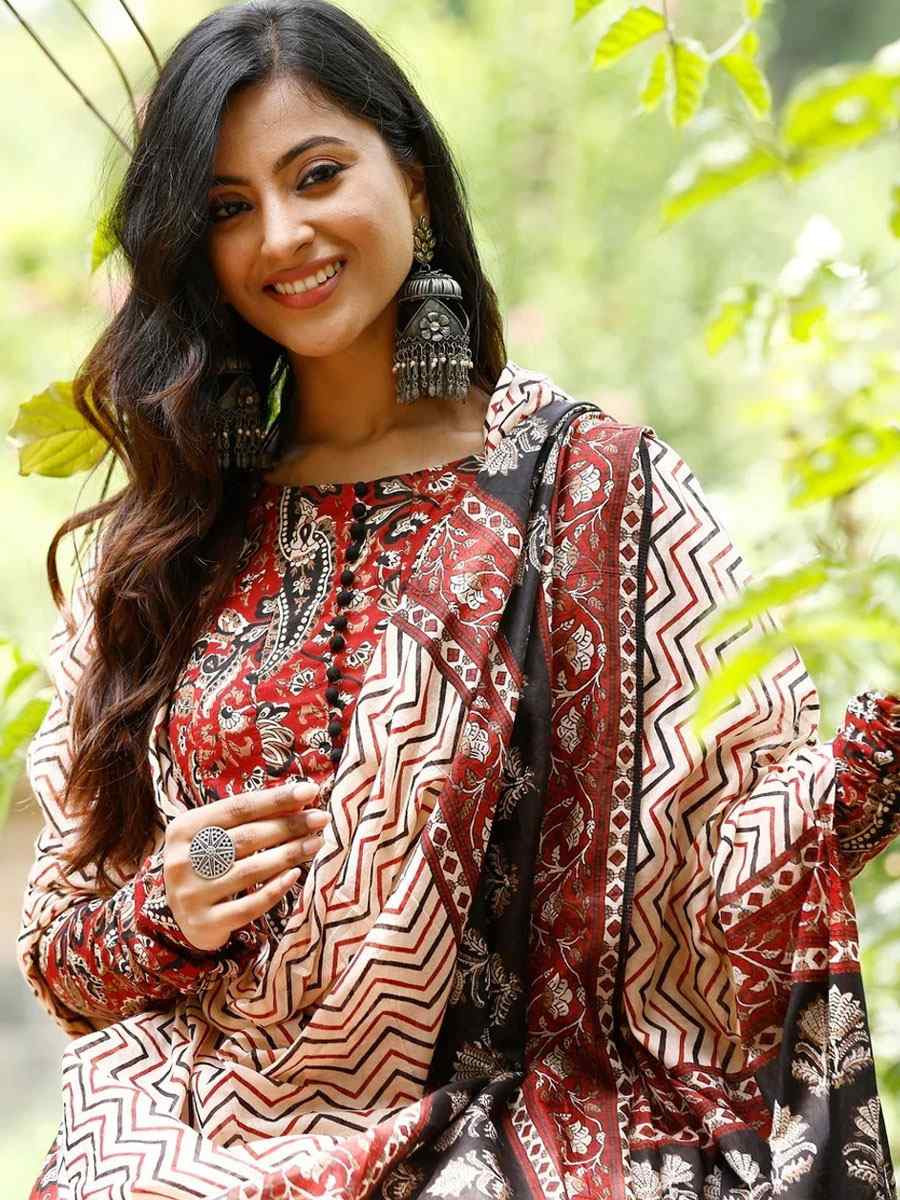 Maroon Viscose Printed Party Wedding Festival Casual Ready Anarkali Salwar Kameez