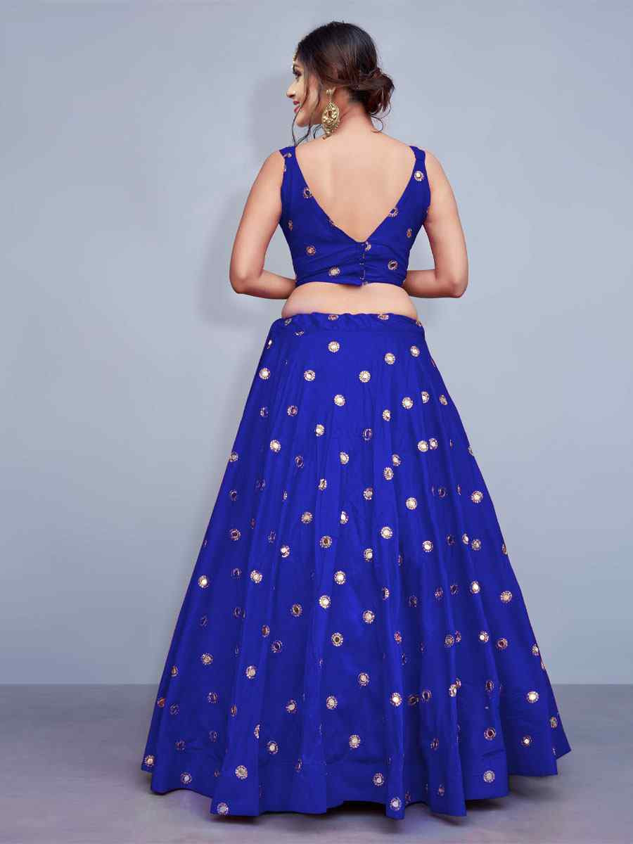 Mauve Tafeta Silk Embroidered Festival Wedding Party Reception Heavy Border Lehenga Choli