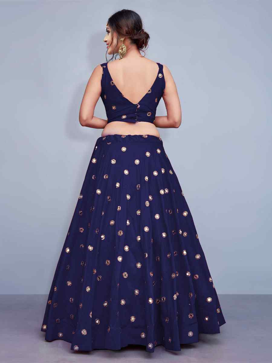 Mauve Tafeta Silk Embroidered Festival Wedding Party Reception Heavy Border Lehenga Choli