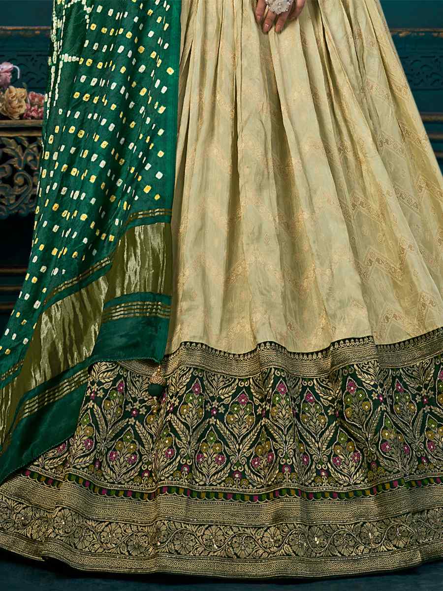 Mint Green Dola Silk Embroidered Festival Wedding  Traditional Lehenga Choli