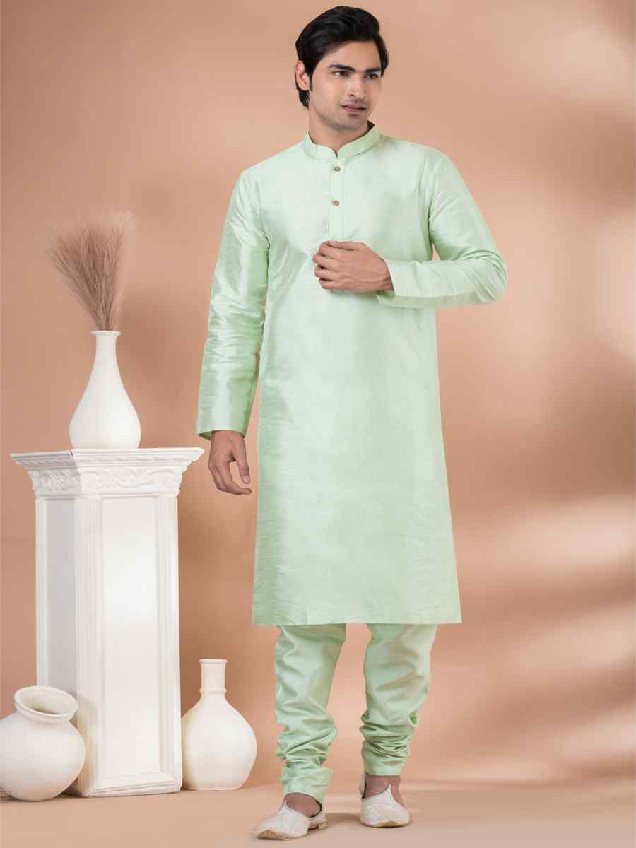 Mint Green Mono Printed Festival Casual Kurta