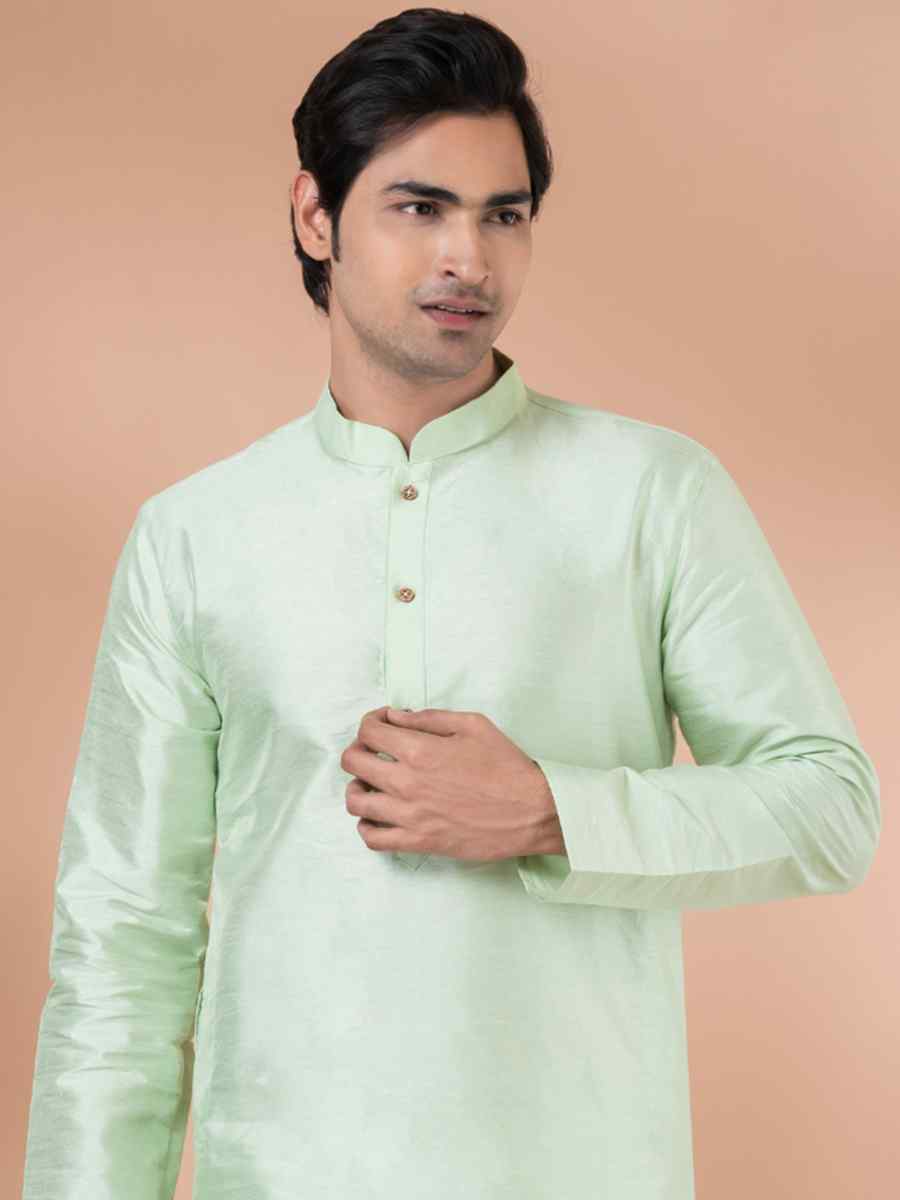 Mint Green Mono Printed Festival Casual Kurta