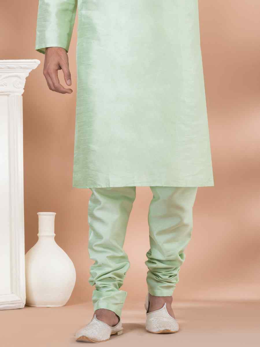 Mint Green Mono Printed Festival Casual Kurta