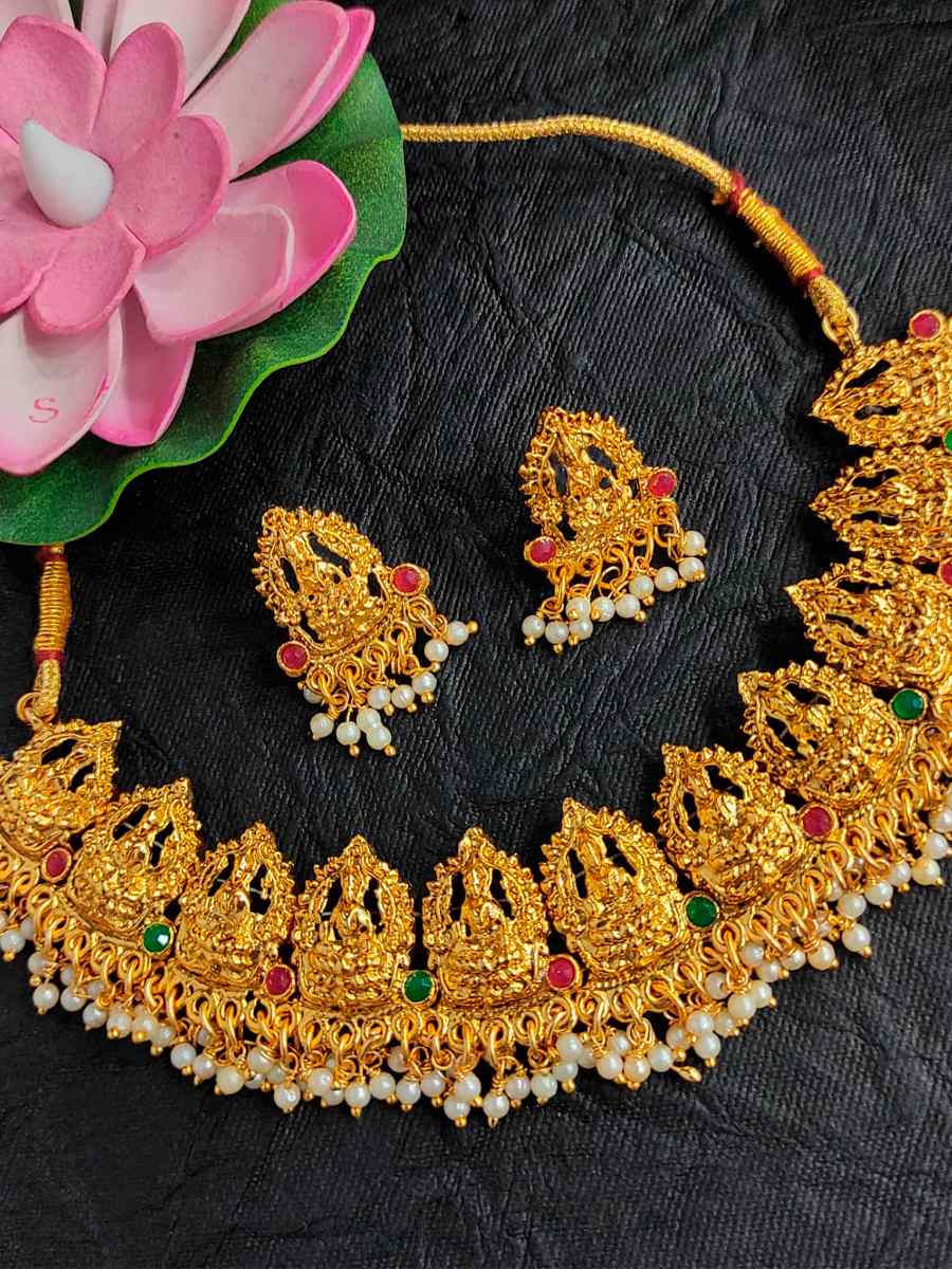 Multi Alloy Bridal Wear Kundan Necklace