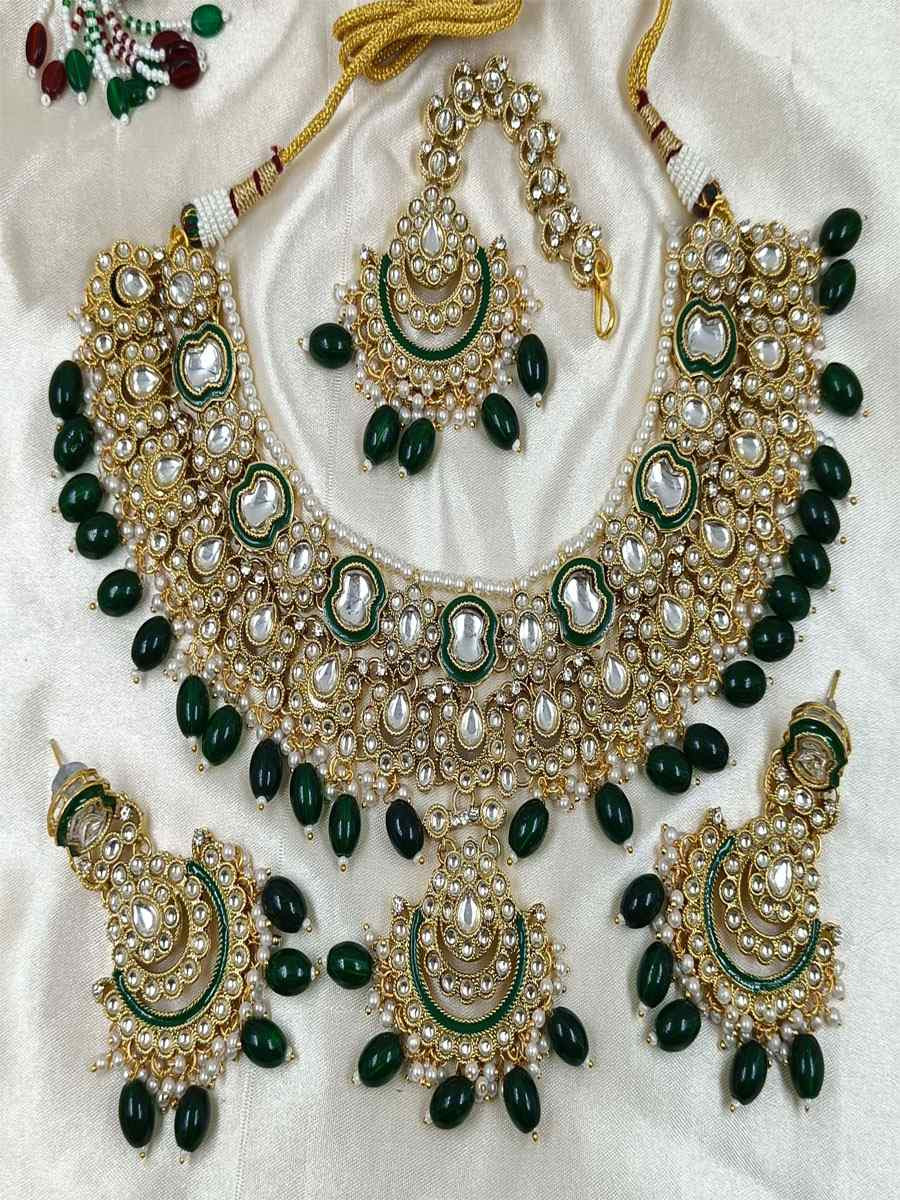 Multi Alloy Festival Traditional Bridal Wear Kundan Bridal Sets