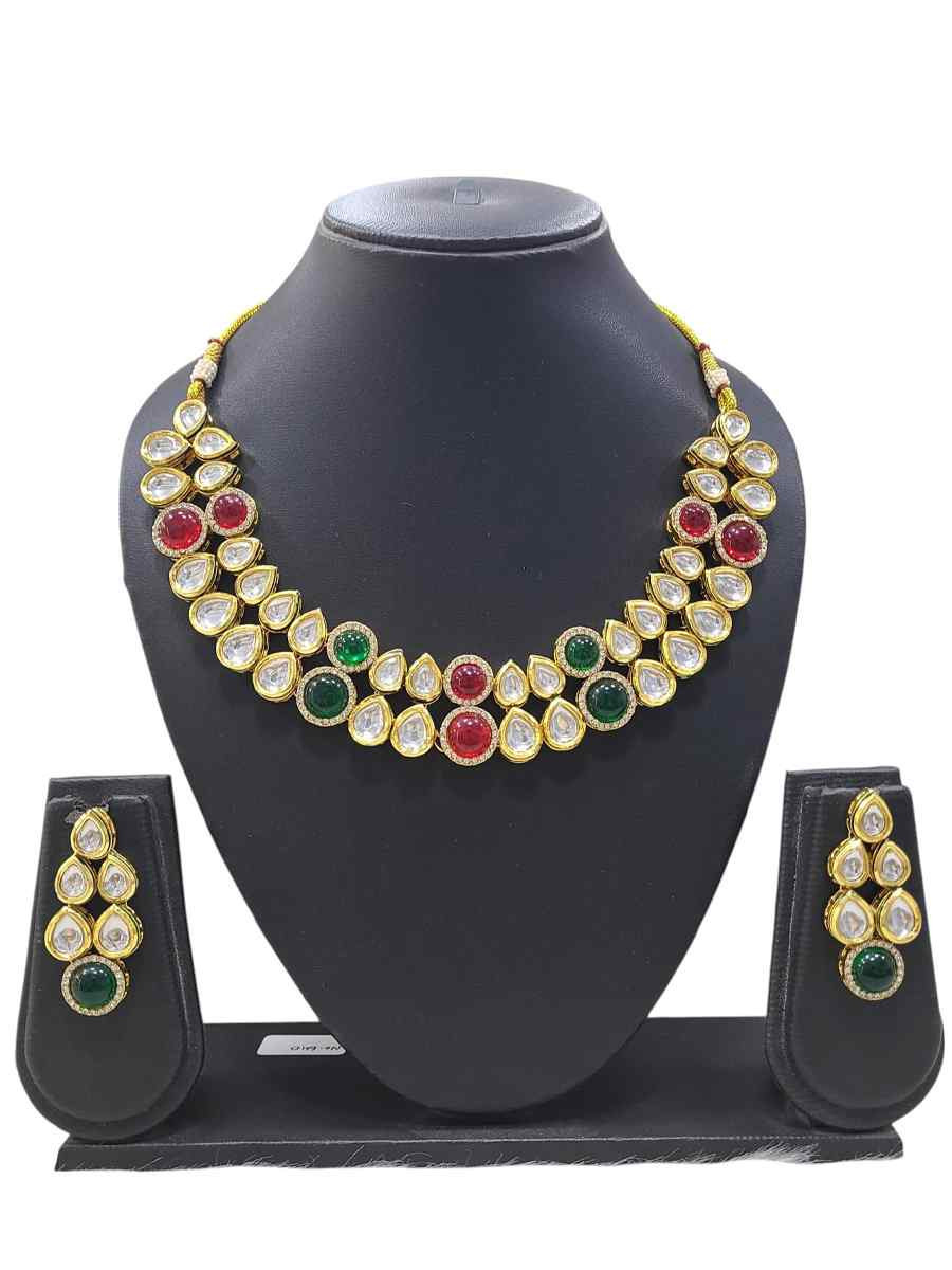 Multi Alloy Festival Wear Kundan Necklace