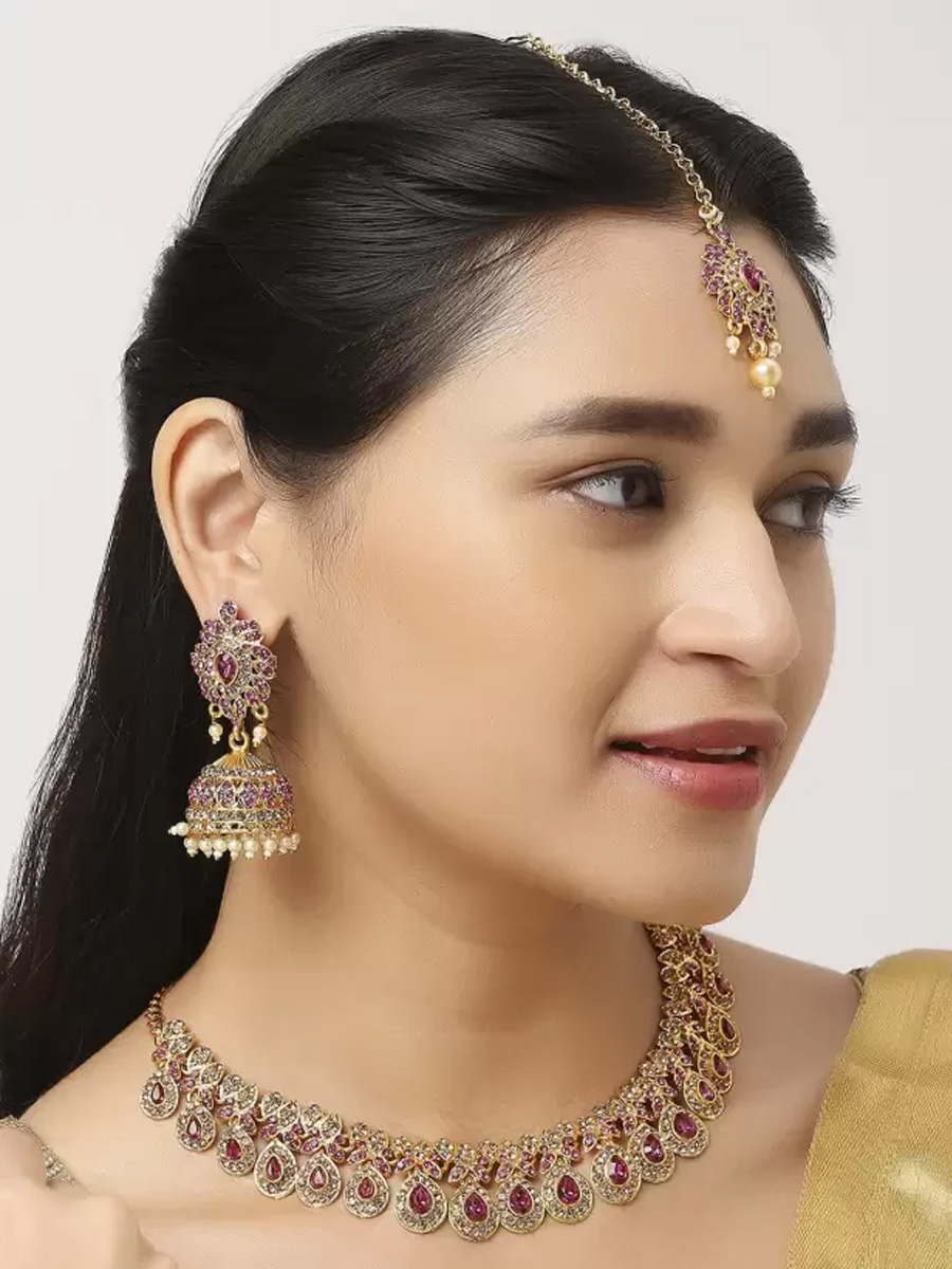 Multi Alloy Festival Wear Kundan Necklace