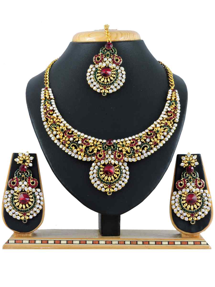 Multi Alloy Festival Wear Kundan Necklace