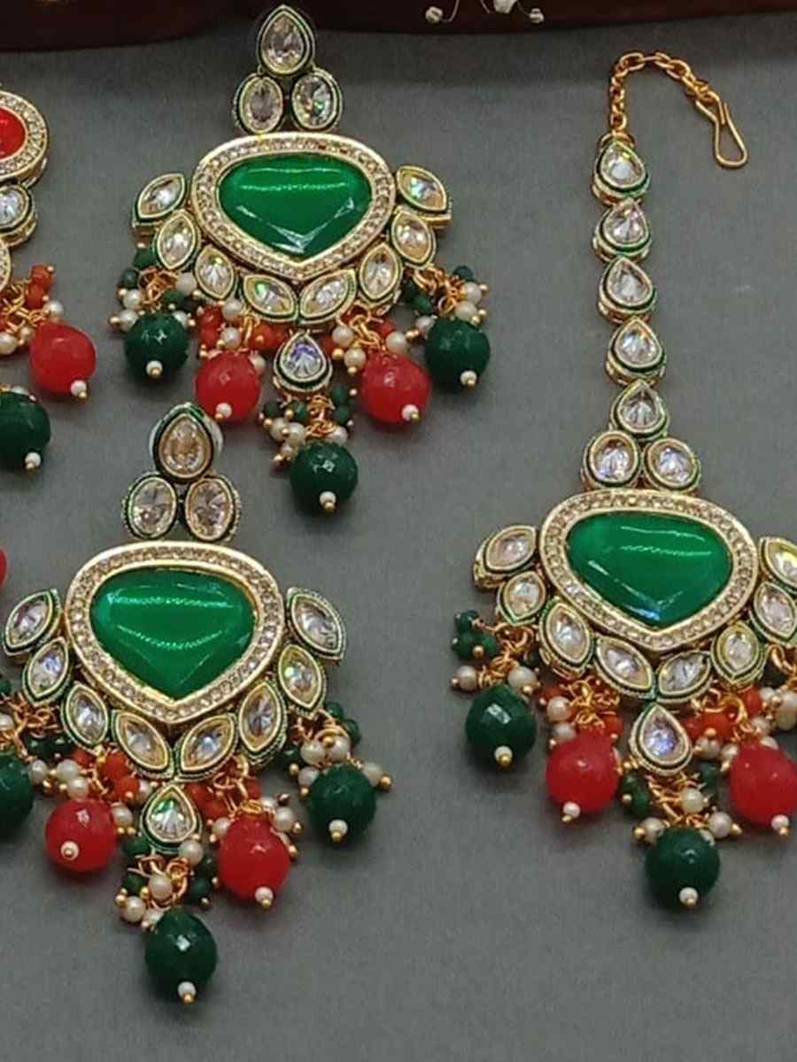 Multi Alloy Metal Festival Wear Kundan Necklace