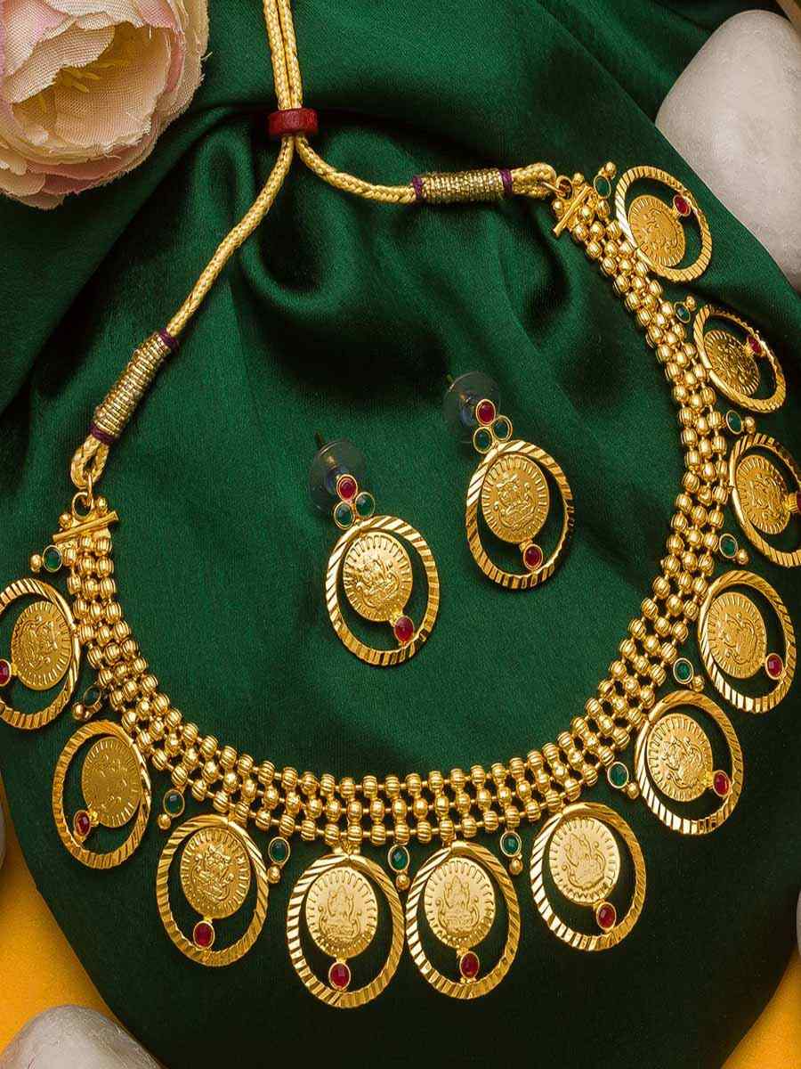 Multi Alloy Traditional Wear Meenakari Necklace