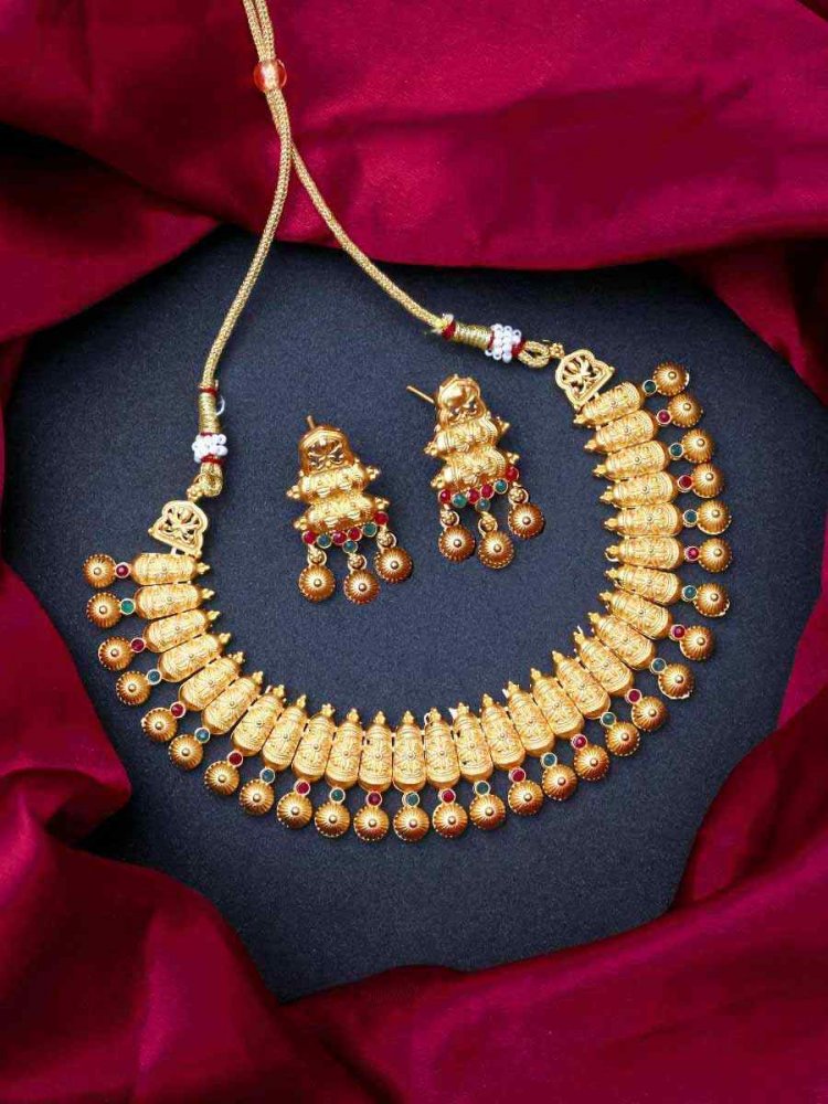 Multi Alloy Traditional Wear Meenakari Necklace