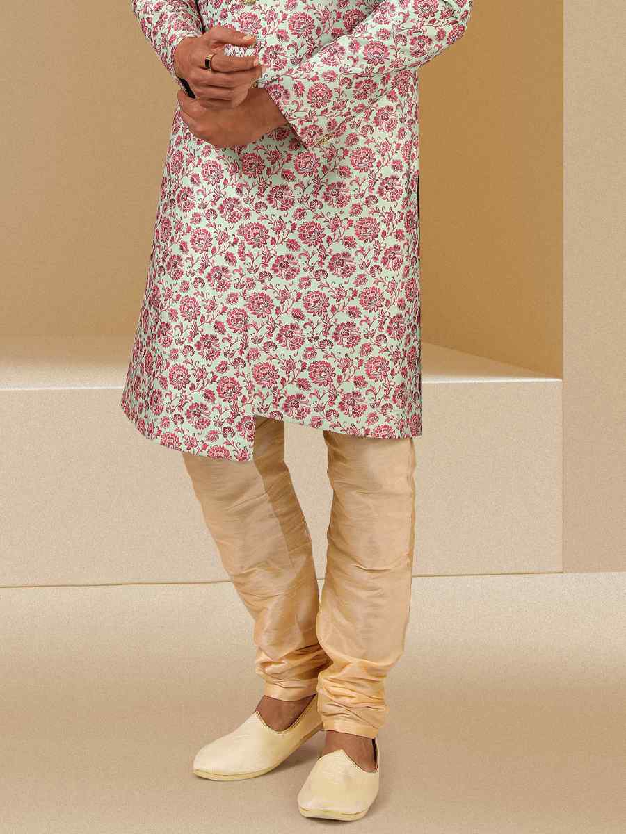 Multi Art Banarasi Printed Festival Party Sherwani