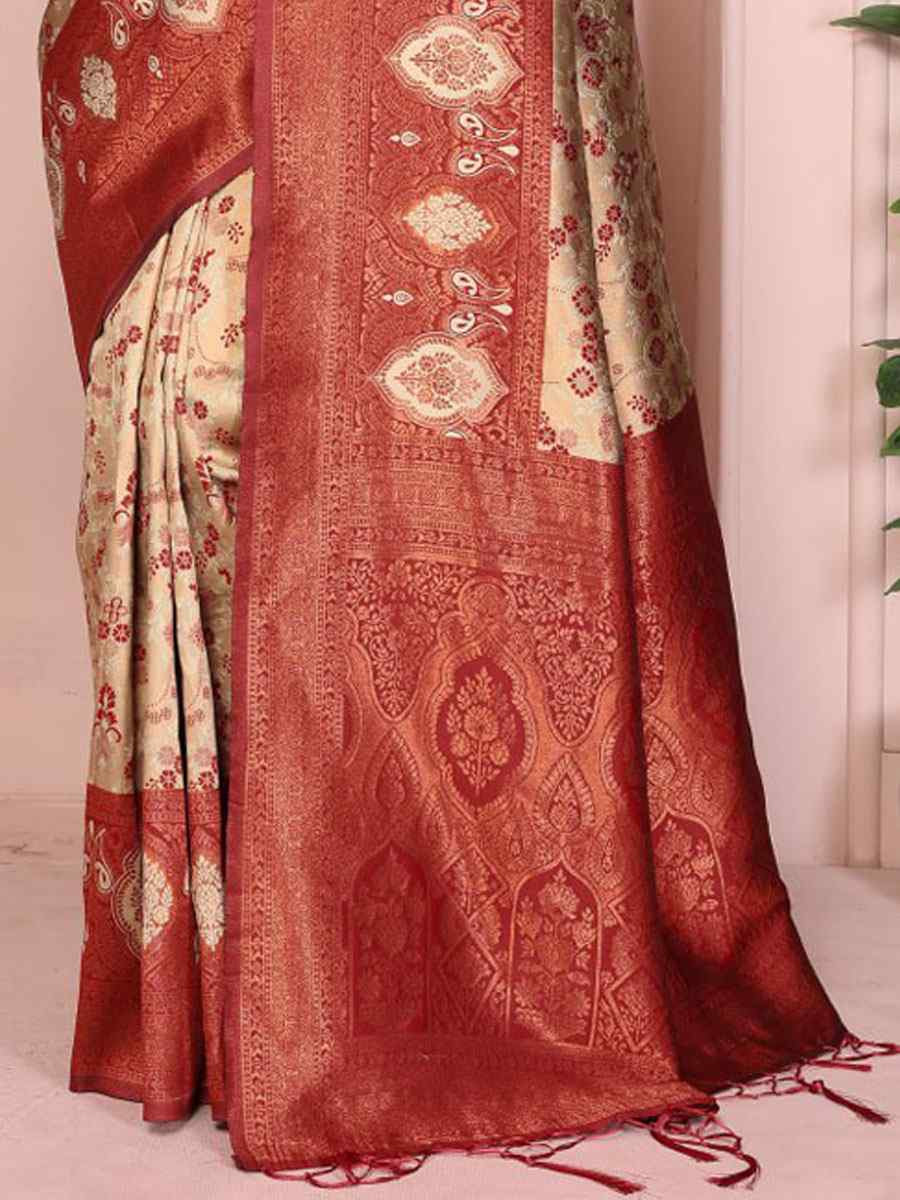 Multi Banarasi Silk Handwoven Traditional Bridal Reception Festival Wedding Fancy Heavy Border Saree