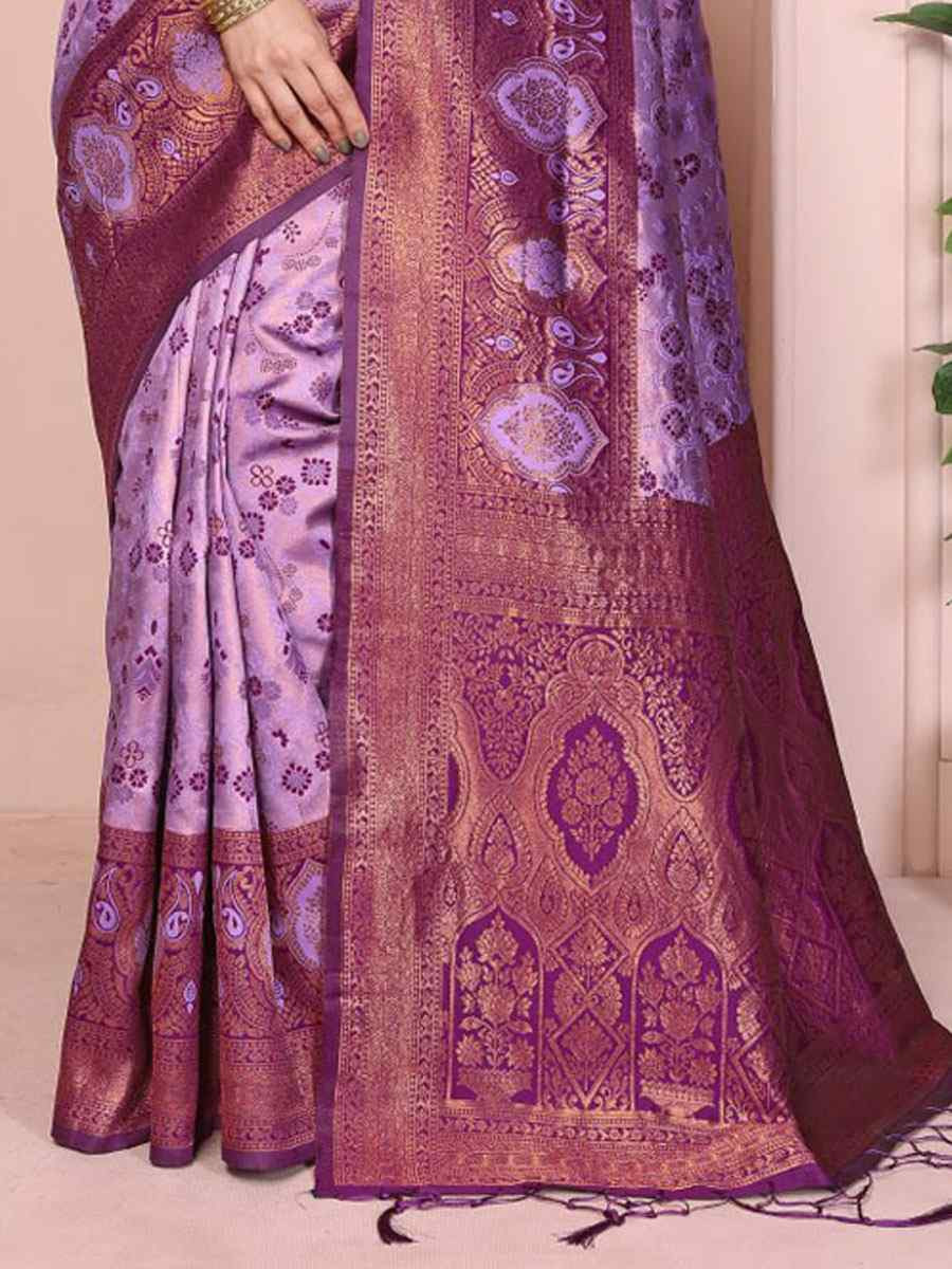 Multi Banarasi Silk Handwoven Traditional Bridal Reception Festival Wedding Fancy Heavy Border Saree