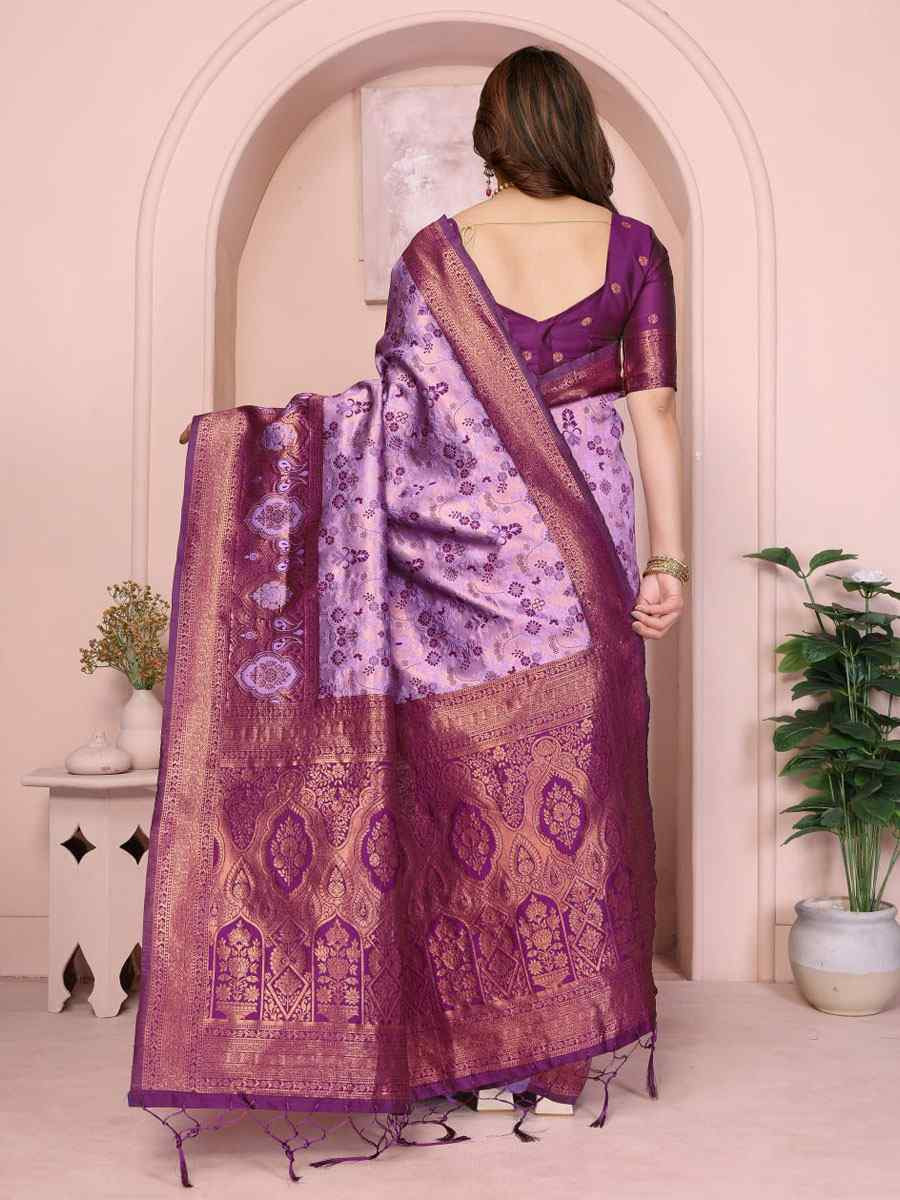 Multi Banarasi Silk Handwoven Traditional Bridal Reception Festival Wedding Fancy Heavy Border Saree