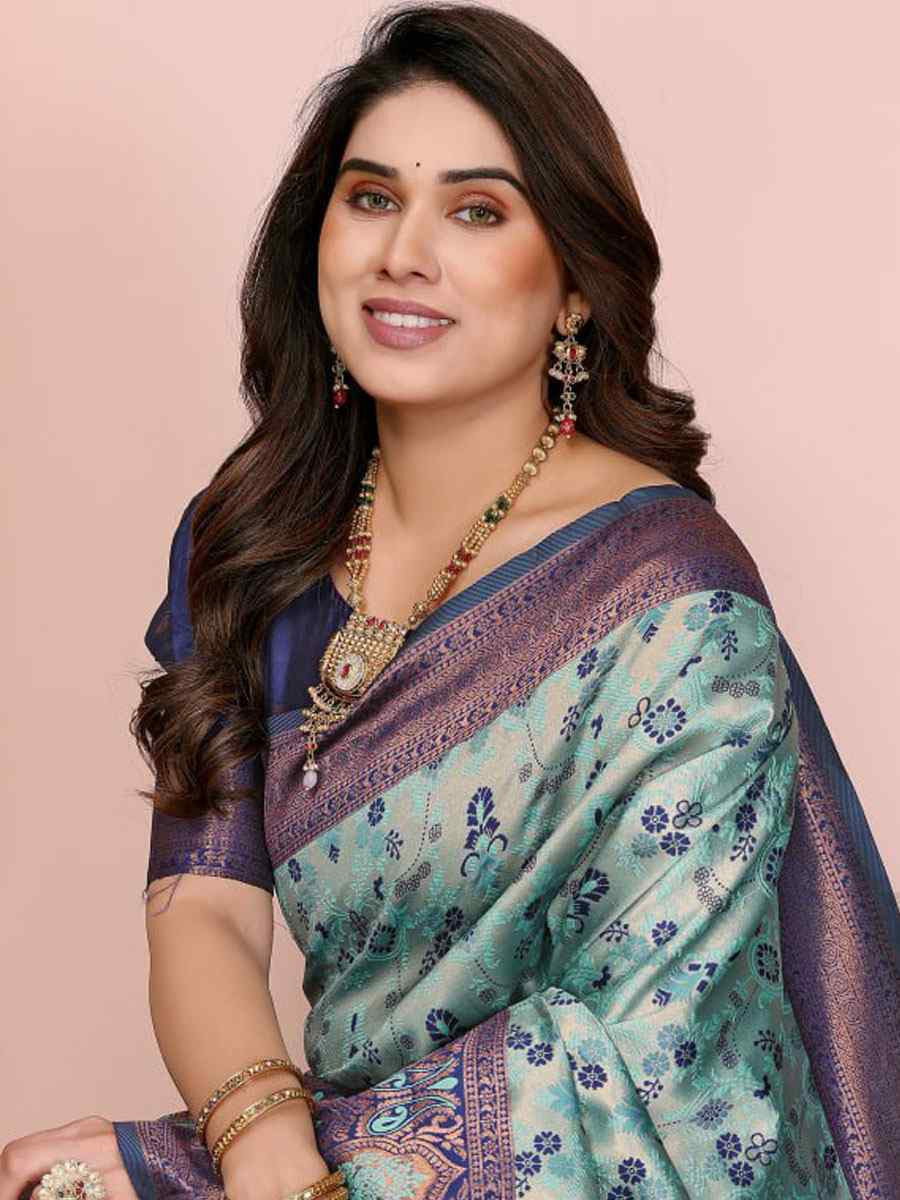 Multi Banarasi Silk Handwoven Traditional Bridal Reception Festival Wedding Fancy Heavy Border Saree