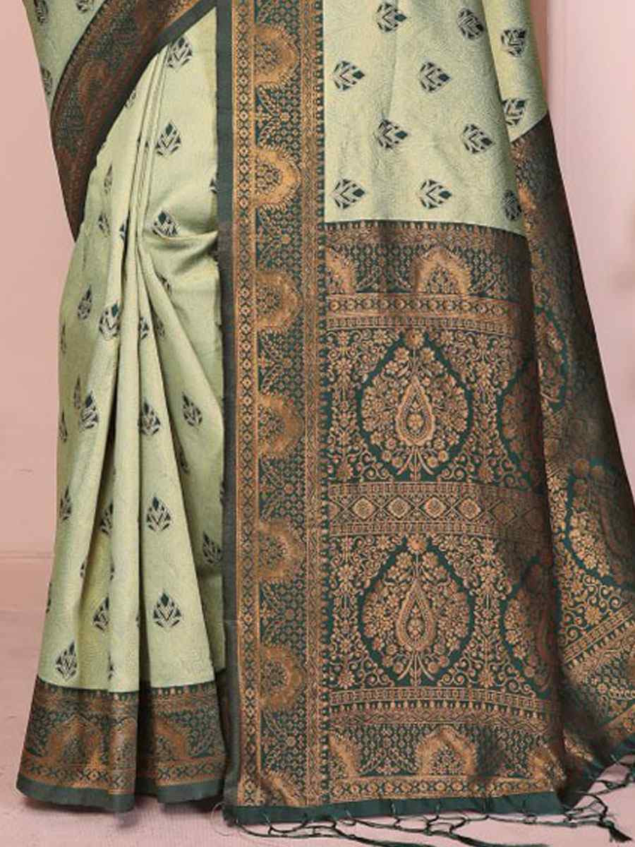 Multi Banarasi Silk Handwoven Traditional Bridal Reception Festival Wedding Fancy Heavy Border Saree