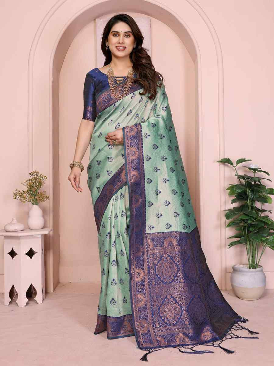Multi Banarasi Silk Handwoven Traditional Bridal Reception Festival Wedding Fancy Heavy Border Saree