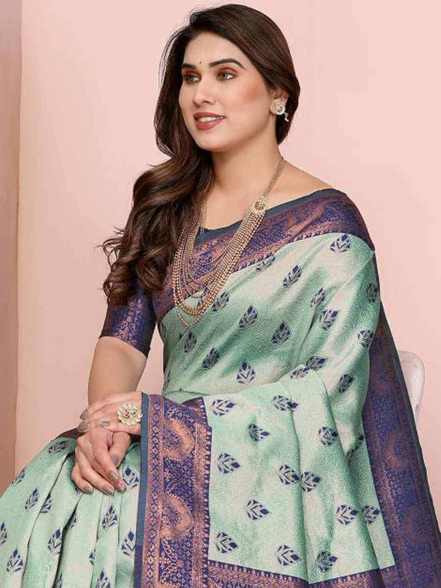 Multi Banarasi Silk Handwoven Traditional Bridal Reception Festival Wedding Fancy Heavy Border Saree